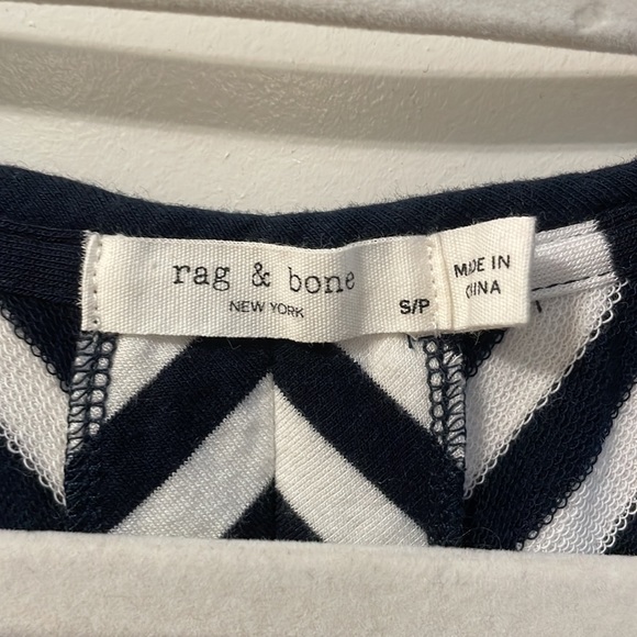 Rag and Bone striped split back tank top - Picture 3 of 3